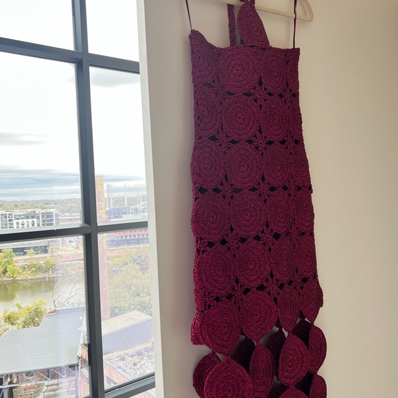 Simon Miller Beep Beep Dress in Magenta XS - Picture 4 of 5